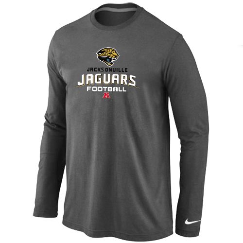 Nike Jacksonville Jaguars Critical Victory Long Sleeve T-Shirt Dark Grey