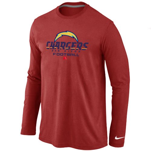 Nike Los Angeles Chargers Critical Victory Long Sleeve T-Shirt Red