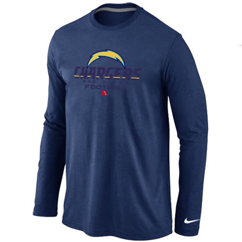 Nike Los Angeles Chargers Critical Victory Long Sleeve T-Shirt Dark Blue