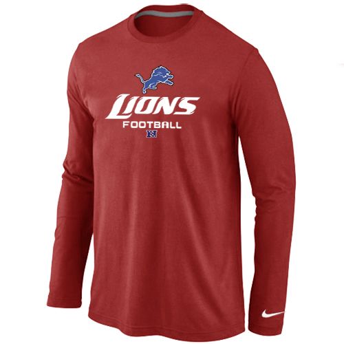 Nike Detroit Lions Critical Victory Long Sleeve T-Shirt Red