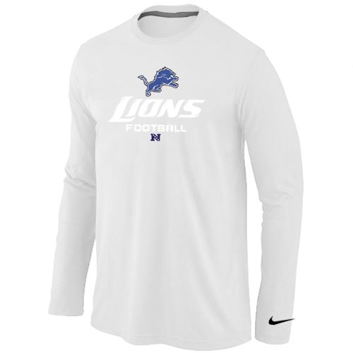 Nike Detroit Lions Critical Victory Long Sleeve T-Shirt White