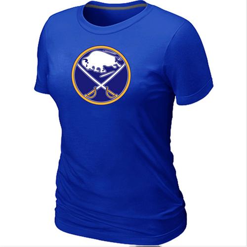 Women's Buffalo Sabres Big & Tall Logo Blue NHL T-Shirt