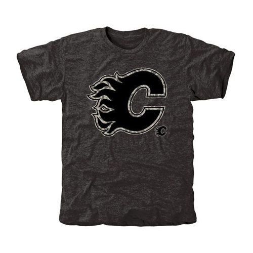 Men's Calgary Flames Black Rink Warrior T-Shirt