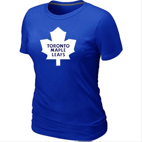 Women's Toronto Maple Leafs Big & Tall Logo Blue NHL T-Shirt