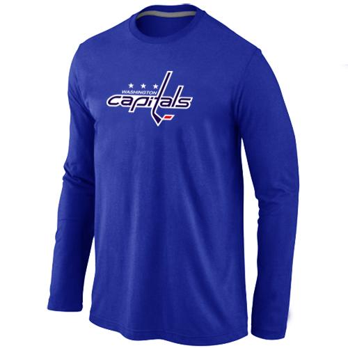 NHL Washington Capitals Big & Tall Logo Long Sleeve T-Shirt Blue