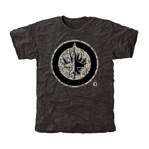 Men's Winnipeg Jets Black Rink Warrior T-Shirt