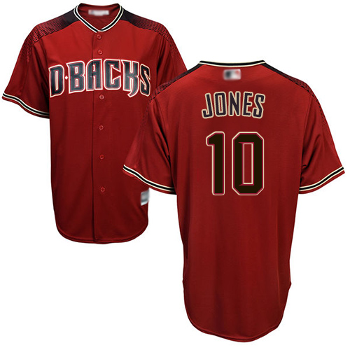 Diamondbacks #10 Adam Jones Sedona Red Alternate Women's Stitched MLB Jersey