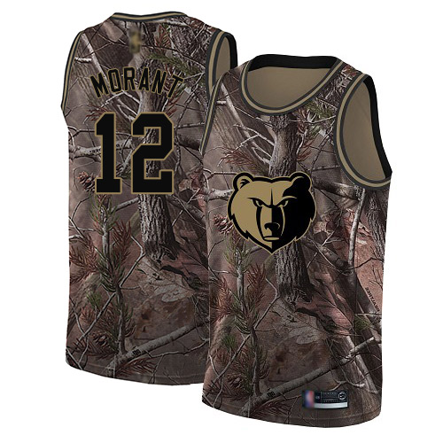 Nike Grizzlies #12 Ja Morant Camo Women's NBA Swingman Realtree Collection Jersey