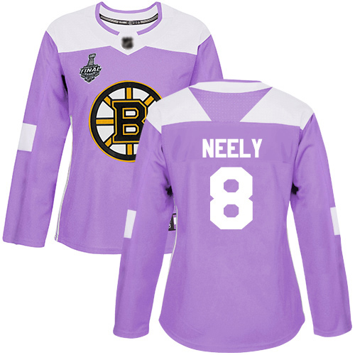 Adidas Bruins #8 Cam Neely Purple Authentic Fights Cancer Stanley Cup Final Bound Women's Stitched NHL Jersey