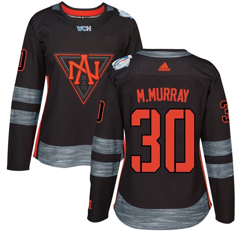 Team North America #30 Matt Murray Black 2016 World Cup Women's Stitched NHL Jersey