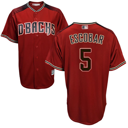 Diamondbacks #5 Eduardo Escobar Sedona Red Alternate Stitched Youth MLB Jersey