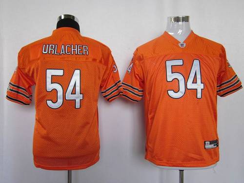 Bears #54 Brian Urlacher Orange Stitched Youth NFL Jersey