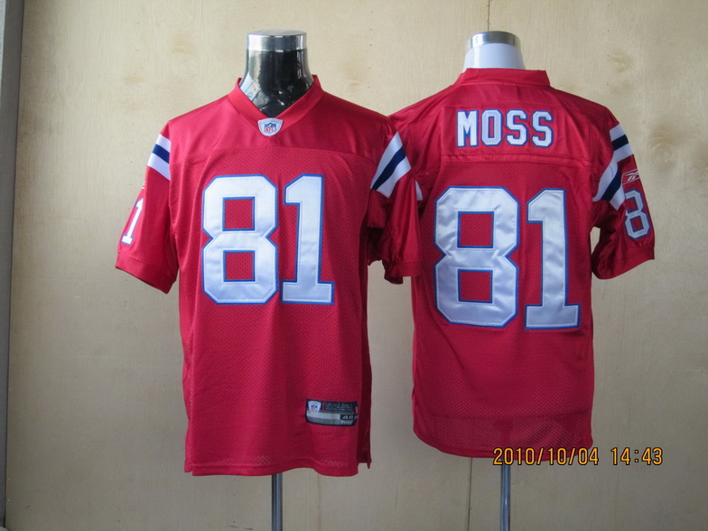 Patriots #81 Randy Moss Red Stitched Youth NFL Jersey