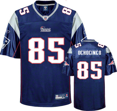 Patriots #85 Chad Ochocinco Blue Stitched Youth NFL Jersey