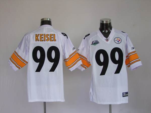 Steelers #99 Brett Keisel White Super Bowl Stitched Youth NFL Jersey