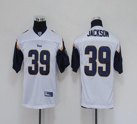 Rams #39 Steven Jackson White Stitched Youth NFL Jersey