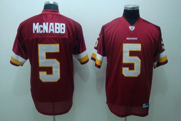 Commanders #5 Donovan McNabb Red Stitched Youth NFL Jersey