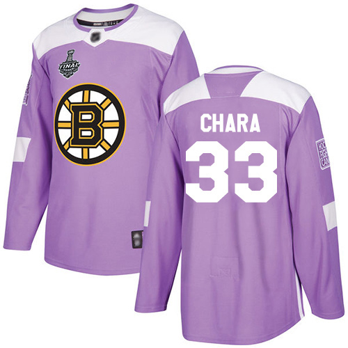 Adidas Bruins #33 Zdeno Chara Purple Authentic Fights Cancer Stanley Cup Final Bound Youth Stitched NHL Jersey