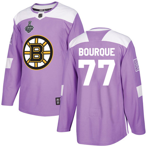 Adidas Bruins #77 Ray Bourque Purple Authentic Fights Cancer Stanley Cup Final Bound Youth Stitched NHL Jersey