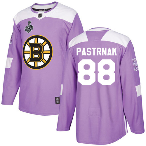 Adidas Bruins #88 David Pastrnak Purple Authentic Fights Cancer Stanley Cup Final Bound Youth Stitched NHL Jersey